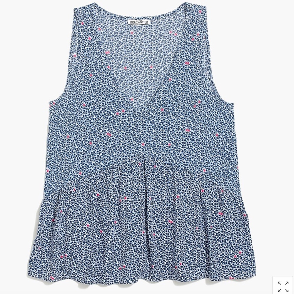J. Crew Mercantile V Neck Top